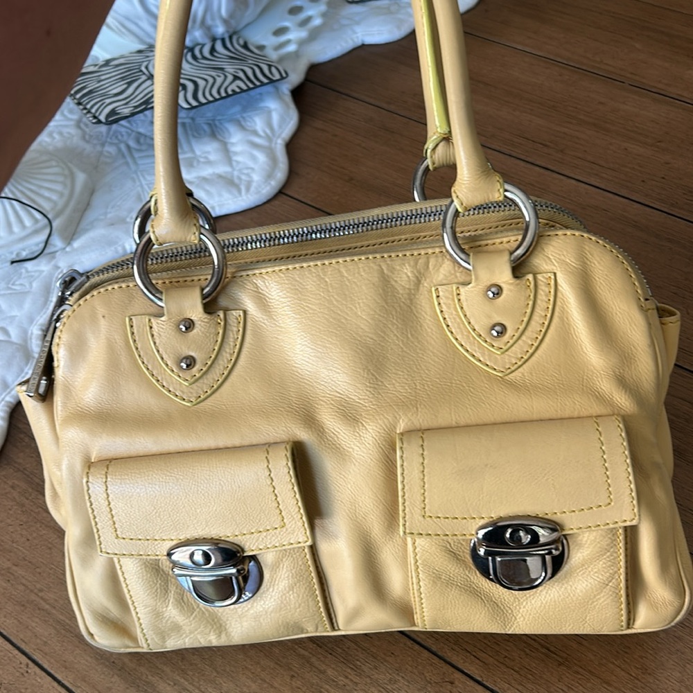 Marc Jacobs Yellow Leather Shoulder Bag